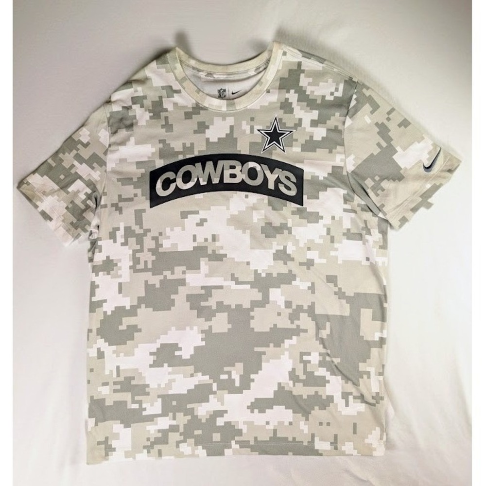 Nike Dri-Fit Dallas Cowboys Salute to Service Camo T-Shirt Men's XL NFL Military